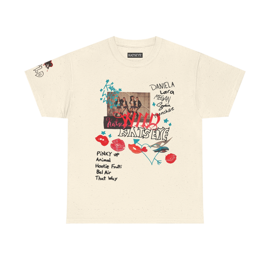 KATSEYE Merch – WILDWORLD Ivory Routing T-Shirt