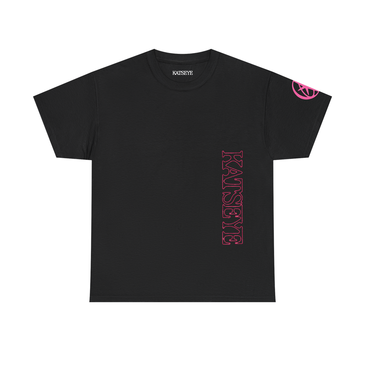KATSEYE Merch – Stitched Like Logo Black T-Shirt