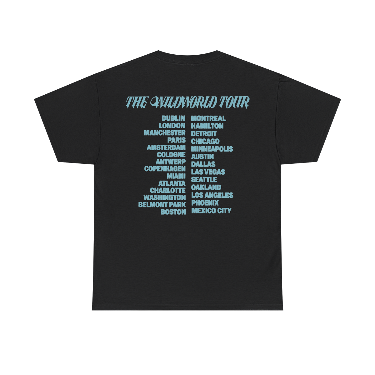 KATSEYE Merch – WILDWORLD Black Routing T-Shirt